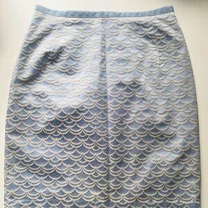 Jacquard Art Deco Pencil Mini Skirt